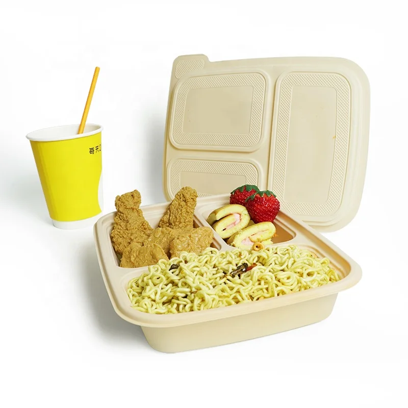 10Inch 3 Compartment Biodegradable Cornstarch Food Containers Eco Friendly Disposable Color Lunch Box With Lid
10Inch 3 Compartment Biodegradable Cornstarch Food Containers Eco Friendly Disposable Color Lunch Box With Lid