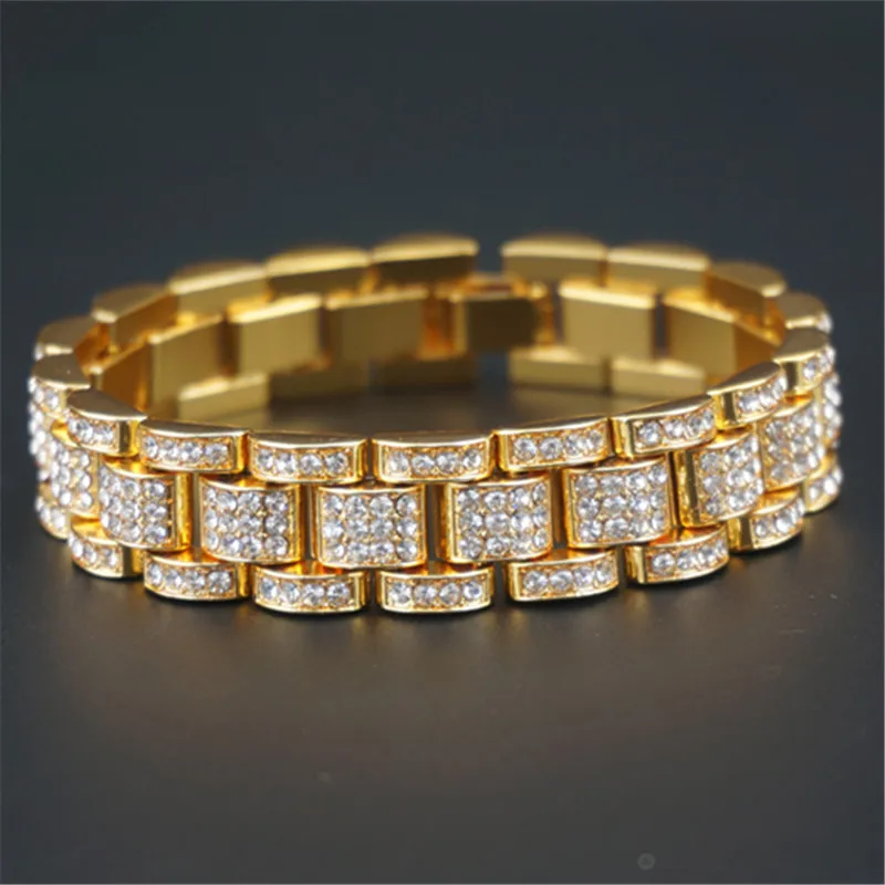 Wholesale Chunky CZ Cuban Bracelet Ice Out Link Chain Hip Hop Men 18k Gold Plated Silver Diamond Tank Cuban Link Bracelet, Gold color
Wholesale Chunky CZ Cuban Bracelet Ice Out Link Chain Hip Hop Men 18k Gold Plated Silver Diamond Tank Cuban Link Bracelet, Gold color
