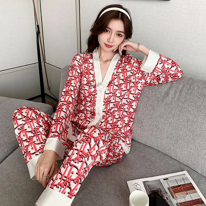 ice silk satin womens luxury two piece sleepwear for women 2022 pyjama pour femme pajama set, Multi colors
ice silk satin womens luxury two piece sleepwear for women 2022 pyjama pour femme pajama set, Multi colors