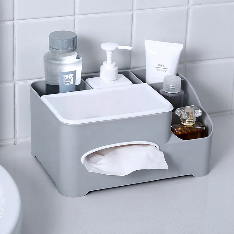 Wholesale multifunctional makeup storage box plastic oval opening holder tissue box for household, Grey, apricot
Wholesale multifunctional makeup storage box plastic oval opening holder tissue box for household, Grey, apricot