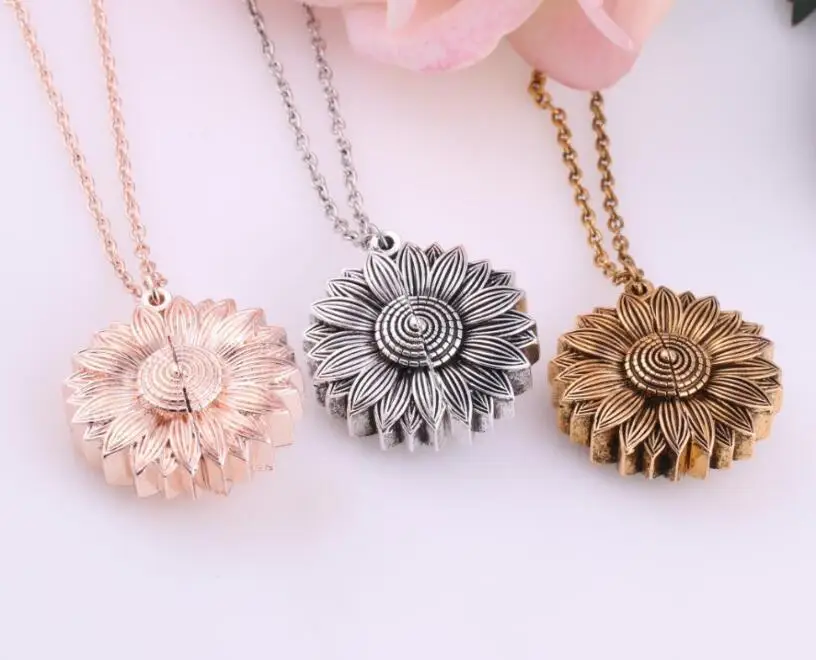 Creative Sunflower pendant Necklaces can be closed For Women Ancient silver bronze rose gold Fashion Jewelry
Creative Sunflower pendant Necklaces can be closed For Women Ancient silver bronze rose gold Fashion Jewelry