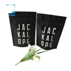 Custom printing matt black aluminum foil coffee tea packaging bags pouch with valve and zip lock