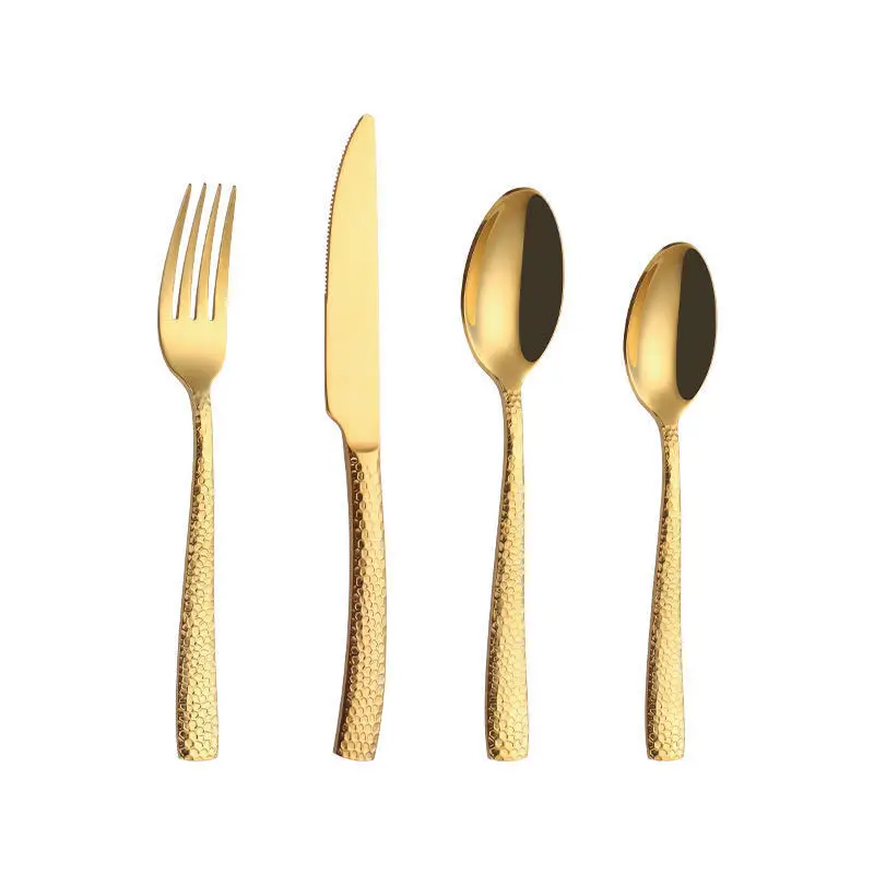 Unique Design Silverware 304 Stainless Steel Cutlery Gold Flatware Set, Gold/silver/rose gold/black
Unique Design Silverware 304 Stainless Steel Cutlery Gold Flatware Set, Gold/silver/rose gold/black