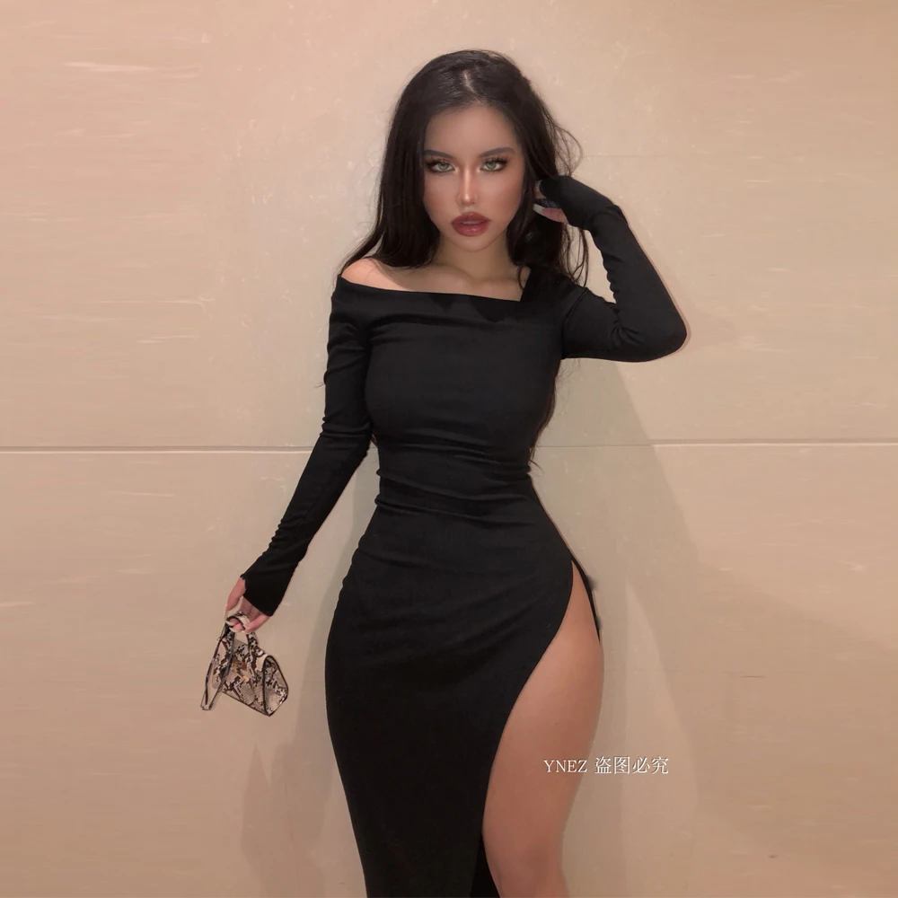 8329 New arrival Women Long Sleeve Slim sexy bodycon Dress Side split maxi vestidos wholesale 2021 fall women clothes, Picture shown
8329 New arrival Women Long Sleeve Slim sexy bodycon Dress Side split maxi vestidos wholesale 2021 fall women clothes, Picture shown