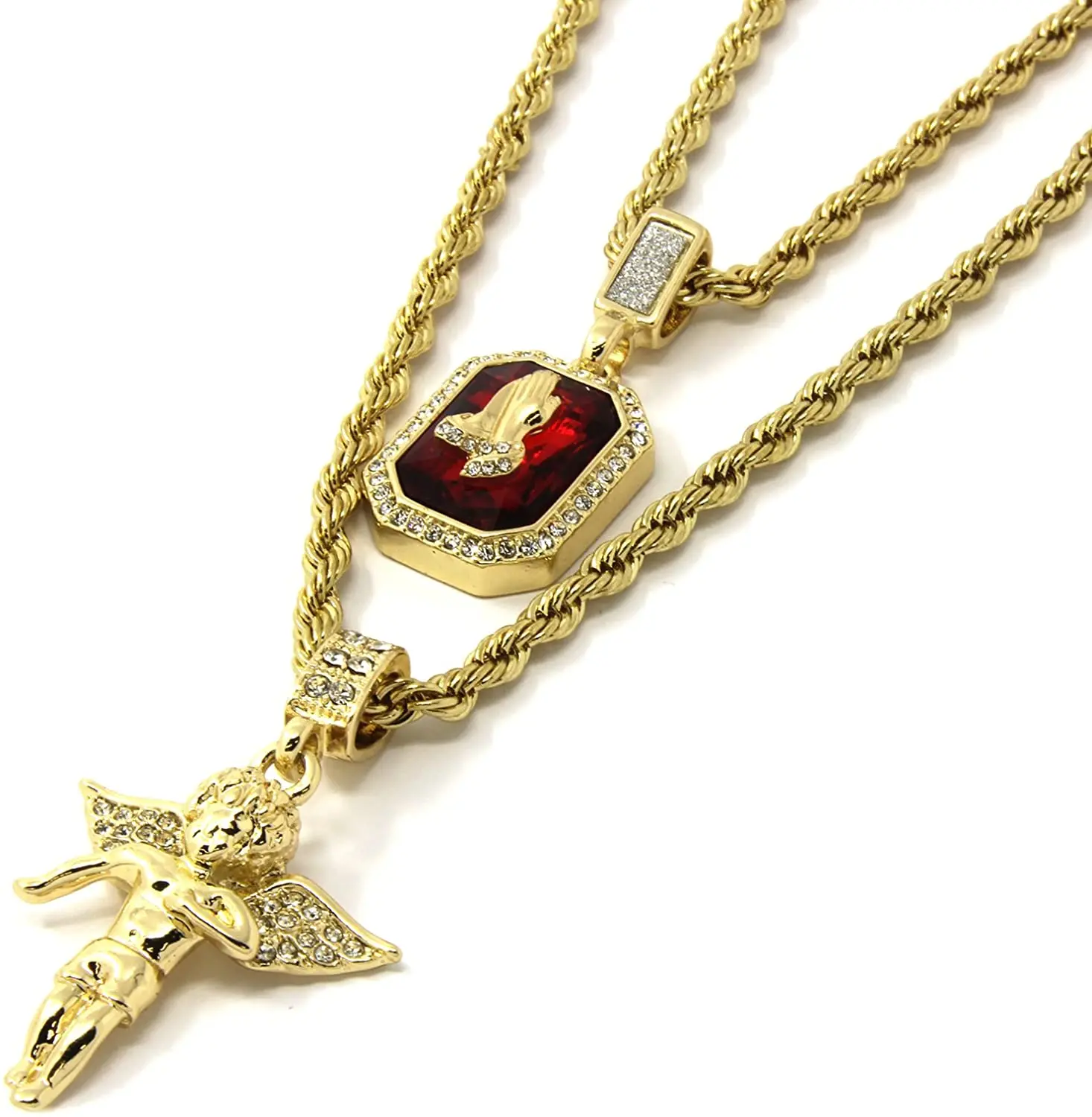 Top sell Hip Hop Ruby Pendant Necklace Angel Wing Key Rope Chain Gold Plated For Men Women Children, Gold color
Top sell Hip Hop Ruby Pendant Necklace Angel Wing Key Rope Chain Gold Plated For Men Women Children, Gold color
