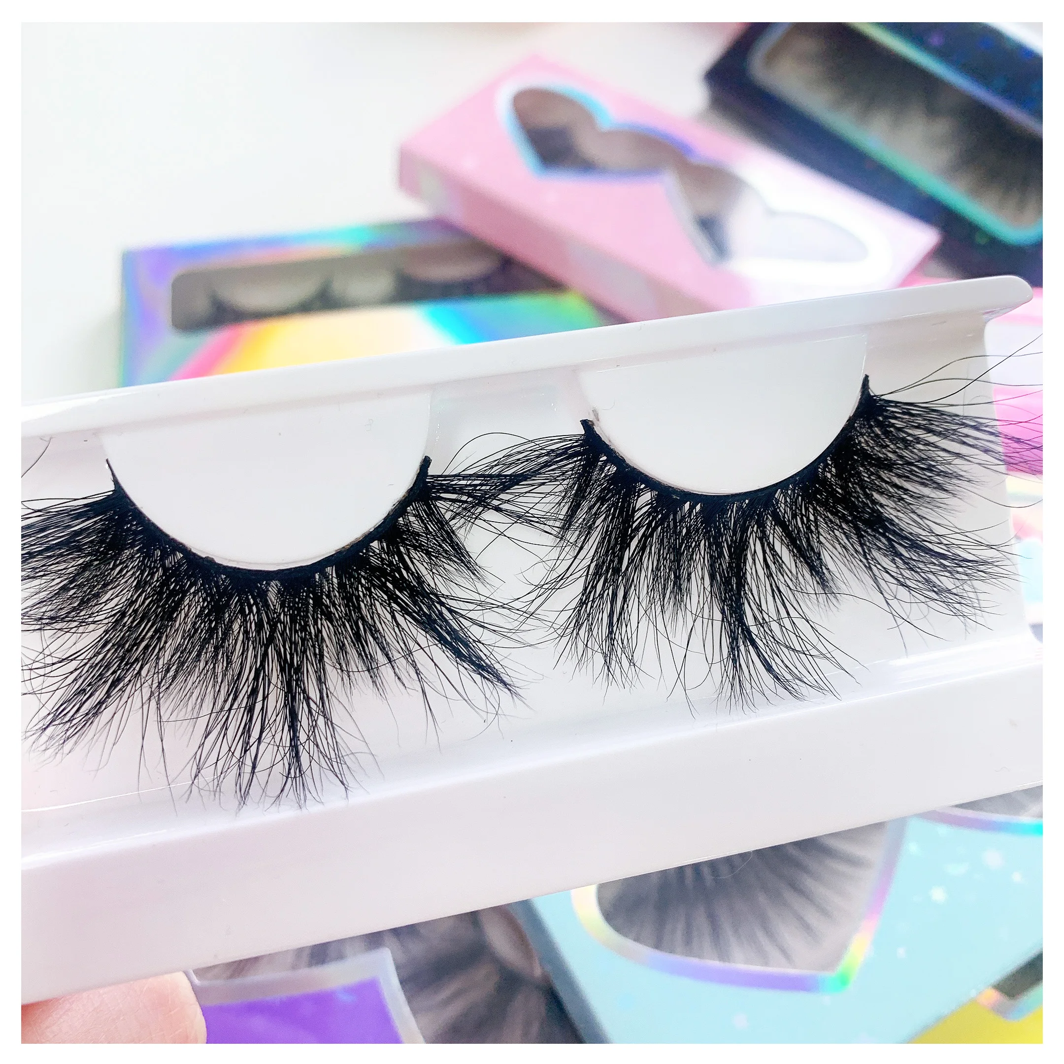 Private label Factory False Mink Eyelash Cruelty Free faux cils 3d 25mm Mink Eyelash With Pull Lash Box, Black color
Private label Factory False Mink Eyelash Cruelty Free faux cils 3d 25mm Mink Eyelash With Pull Lash Box, Black color