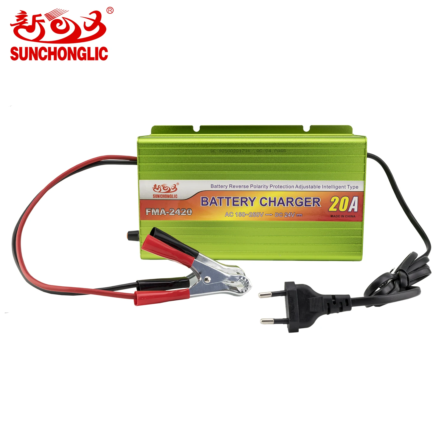 Sunchonglic AC to DC24V 20A Three-Phase Charging Mode Auto Smart Fast Standard Battery Charger
Sunchonglic AC to DC24V 20A Three-Phase Charging Mode Auto Smart Fast Standard Battery Charger