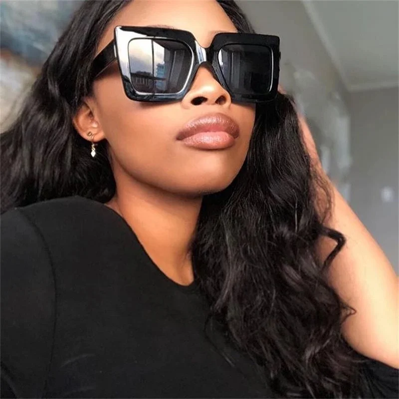 Vintage Oversized Square Sunglasses Women Brand Designer Luxury Retro Black Frame Sun Glasses Female UV400 Shades, Multiple
Vintage Oversized Square Sunglasses Women Brand Designer Luxury Retro Black Frame Sun Glasses Female UV400 Shades, Multiple
