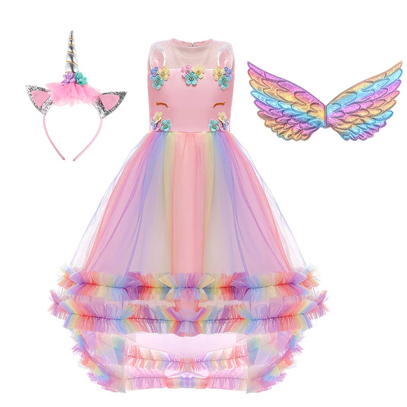 Wholesale Lace Flowers Girls Unicorn Ruffles Clothing Costume Belle princess dress Pari Dress for Baby Girl, Photo
Wholesale Lace Flowers Girls Unicorn Ruffles Clothing Costume Belle princess dress Pari Dress for Baby Girl, Photo