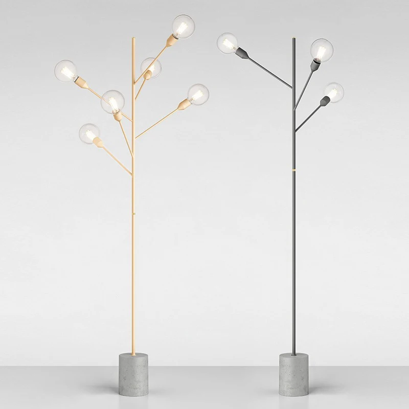 Simple post modern European home hotel chandelier Floor pendant tree branch lamp