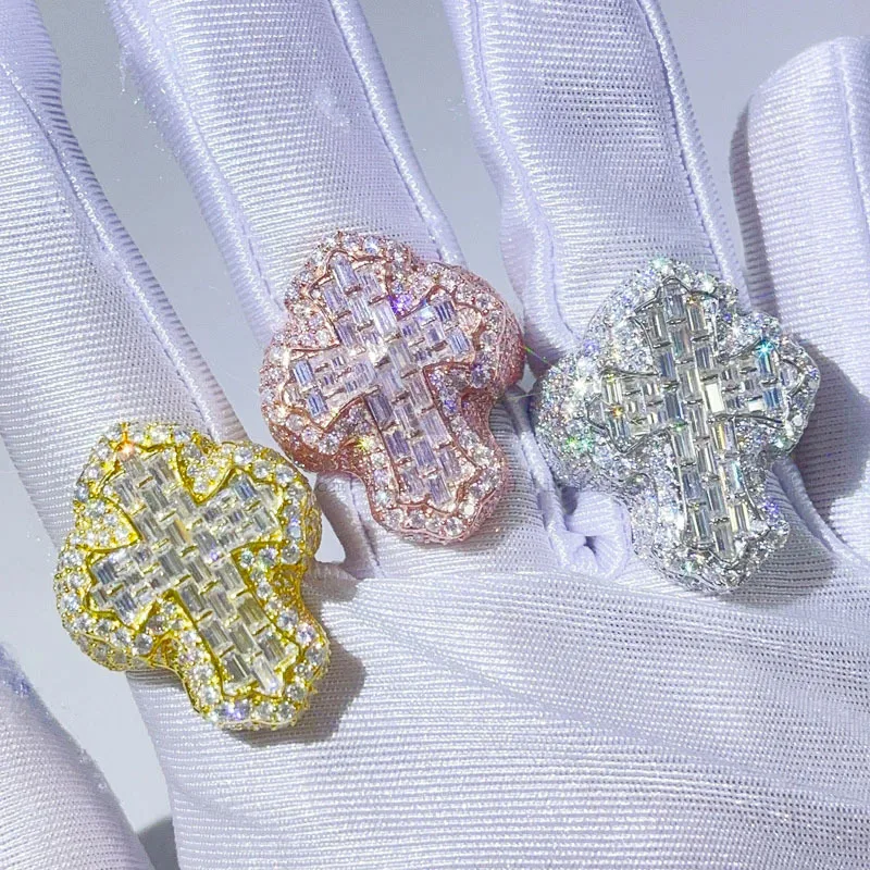 2023 Hip Hop Iced Out Bling Cross Rings Charm Luxury Jewelry Engagement Gift Baguette Cross Ring For Women Jewelry
2023 Hip Hop Iced Out Bling Cross Rings Charm Luxury Jewelry Engagement Gift Baguette Cross Ring For Women Jewelry