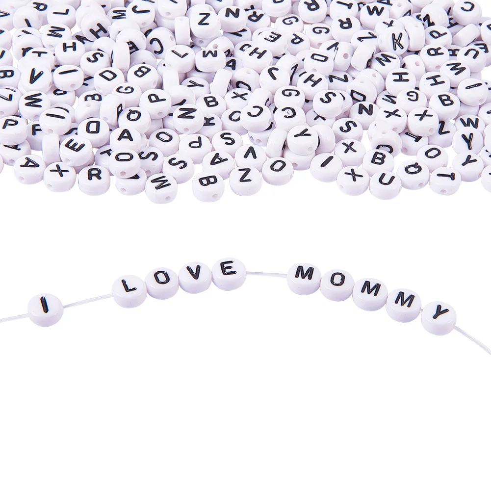 Hobbyworker 7mm Top Sell 520PCS/Bag With Acrylic Shaped Letters Beads for DIY Necklace Jewelry Making Accessories A5042
Hobbyworker 7mm Top Sell 520PCS/Bag With Acrylic Shaped Letters Beads for DIY Necklace Jewelry Making Accessories A5042