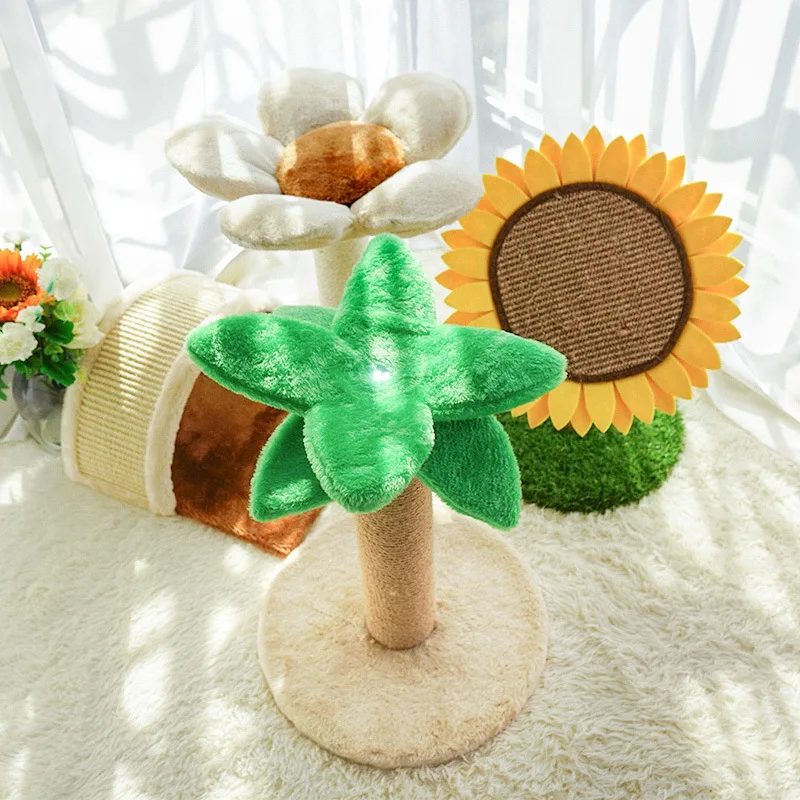 Pet Vertical Cat Scratching Board Toy Sunflower Coconut Tree Plush Flower Sisal Felt Natural Hemp Rope Lawn Sun Flower Cat Tree, Customized color
Pet Vertical Cat Scratching Board Toy Sunflower Coconut Tree Plush Flower Sisal Felt Natural Hemp Rope Lawn Sun Flower Cat Tree, Customized color
