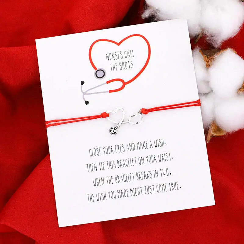 Customize Support Wholesale Nurses Call The Shots Nurse Doctor Wish Bracelet Stethoscope Heartbeat Bracelets Jewelry
Customize Support Wholesale Nurses Call The Shots Nurse Doctor Wish Bracelet Stethoscope Heartbeat Bracelets Jewelry