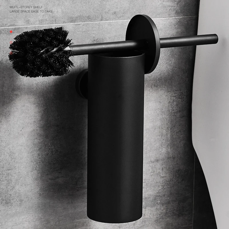 Sanga Wholesale Custom Black Wall Mounted Hanging 304 Stainless Steel Toilet Cleaning Brush for Bathroom, Black/brushed
Sanga Wholesale Custom Black Wall Mounted Hanging 304 Stainless Steel Toilet Cleaning Brush for Bathroom, Black/brushed
