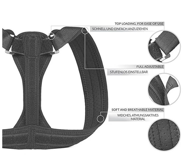 Factory sale UNISEX Posture Corrector With Should Support And Wrist Belt Elastic Shoulder Support Shoulder Back Brace, Black
Factory sale UNISEX Posture Corrector With Should Support And Wrist Belt Elastic Shoulder Support Shoulder Back Brace, Black