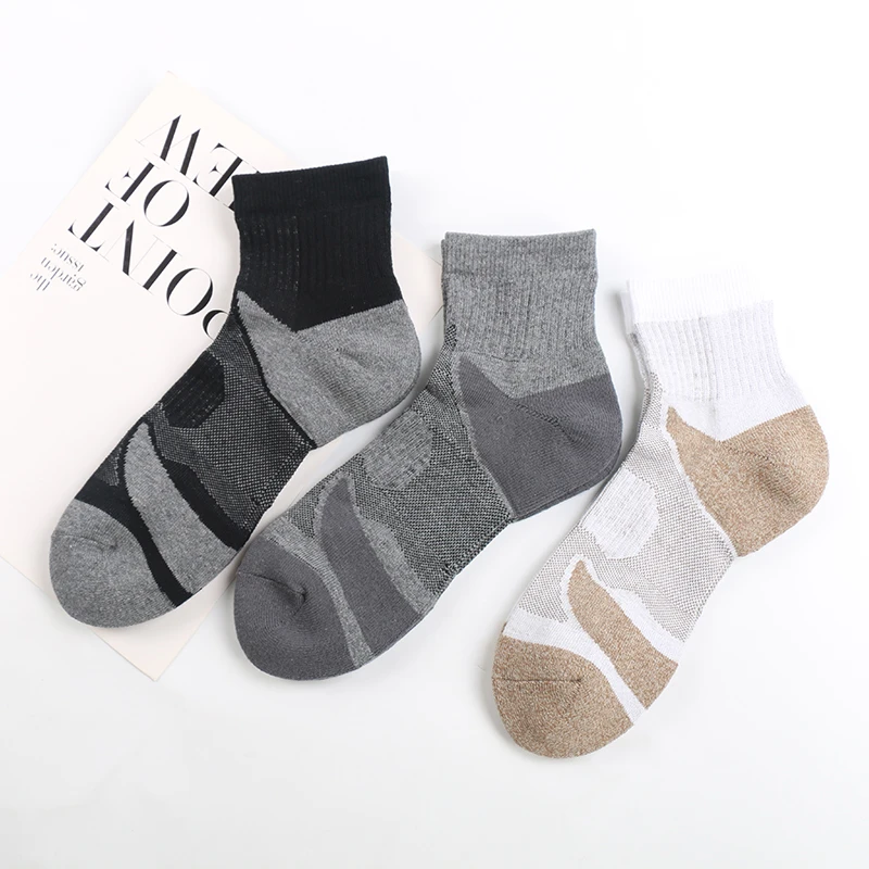 Terry cushion men ankle wholesale running compression sport socks, Black, white, gray
Terry cushion men ankle wholesale running compression sport socks, Black, white, gray