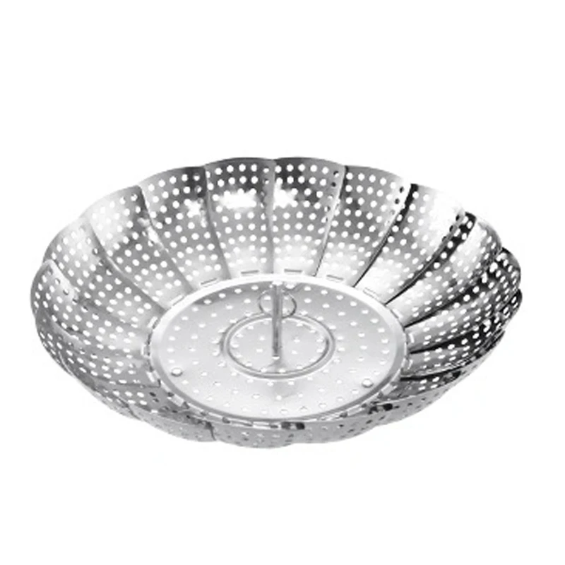 Household Food Grade Folding Telescopic Steamer Basket Stainless Steel Collapsible Steamer, Silver
Household Food Grade Folding Telescopic Steamer Basket Stainless Steel Collapsible Steamer, Silver
