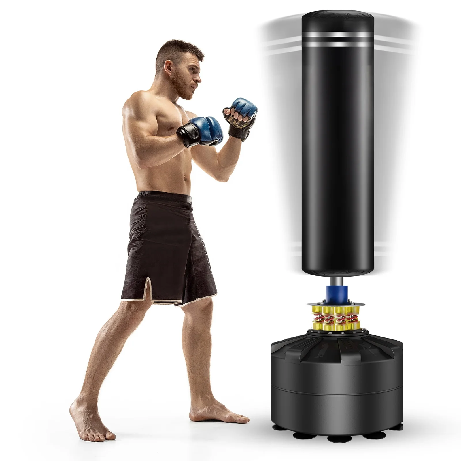 USA warehouse OEM logo support free standing workout kick boxing heavy bag, Black
USA warehouse OEM logo support free standing workout kick boxing heavy bag, Black