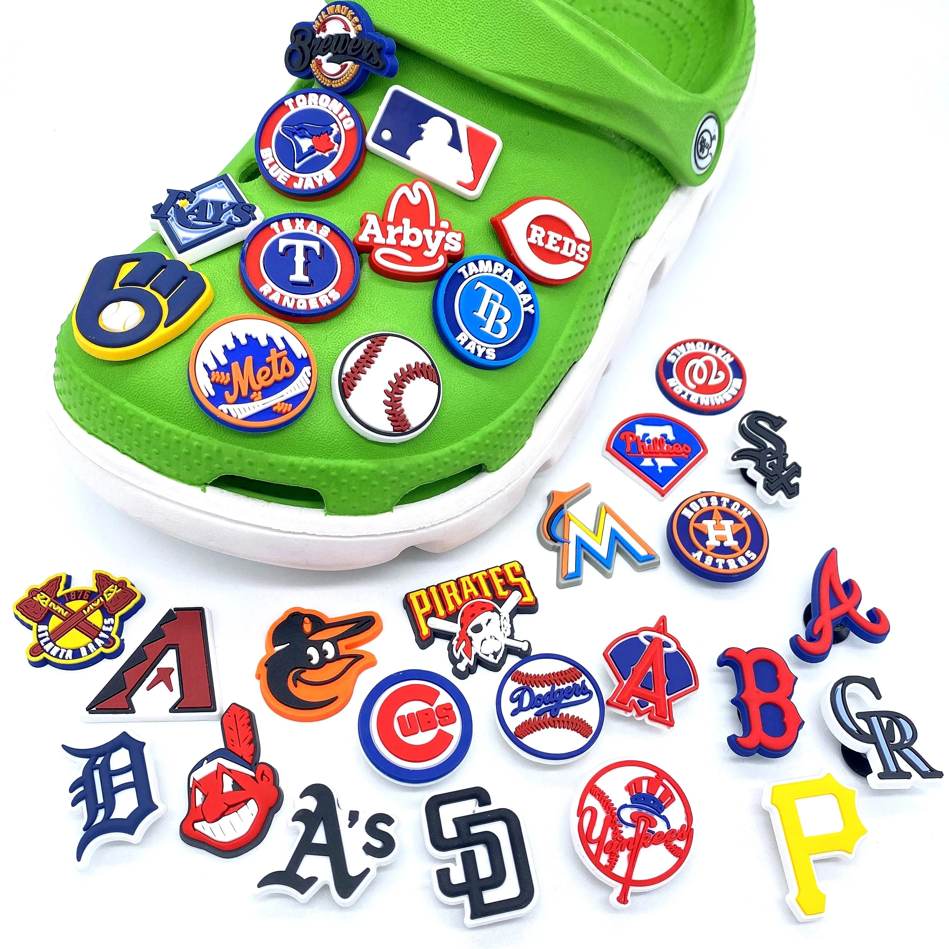 2022 Baseball Sports Shoe Charms Clog Decoration US Charms Croc Shoes Accessory for Croc charms 
2022 Baseball Sports Shoe Charms Clog Decoration US Charms Croc Shoes Accessory for Croc charms