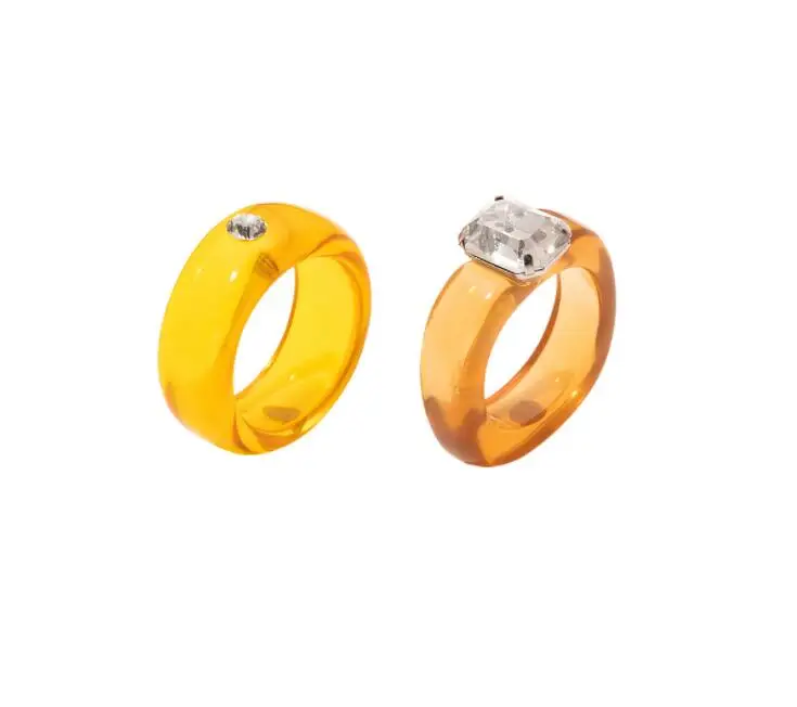 2pcs/set Korean Transparent Acrylic Colorful Resin Rings for Women Index Finger INS Irregular Rings Jewelry Adjustable, 1colors
2pcs/set Korean Transparent Acrylic Colorful Resin Rings for Women Index Finger INS Irregular Rings Jewelry Adjustable, 1colors