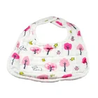 Washable soft adjustable baby feeding bib organic baby bibs cotton