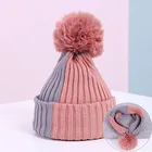 cheap price wholesale kids winter beanie hats baby winter warm knit ball hat