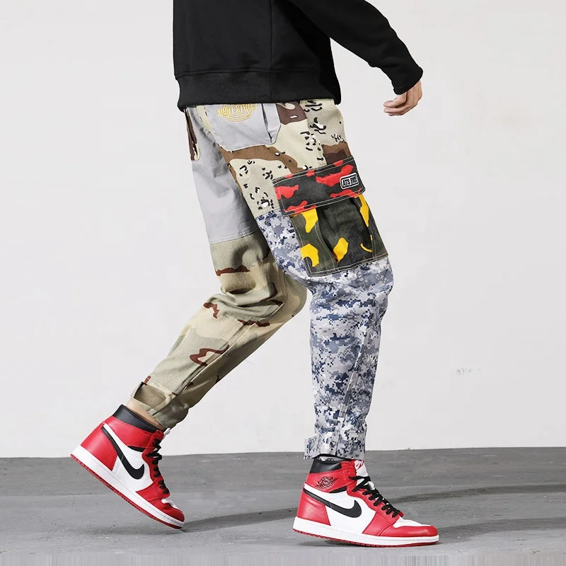 Wholesale cheap mens fashion streetwear cargo pants with side pockets, Customized color
Wholesale cheap mens fashion streetwear cargo pants with side pockets, Customized color