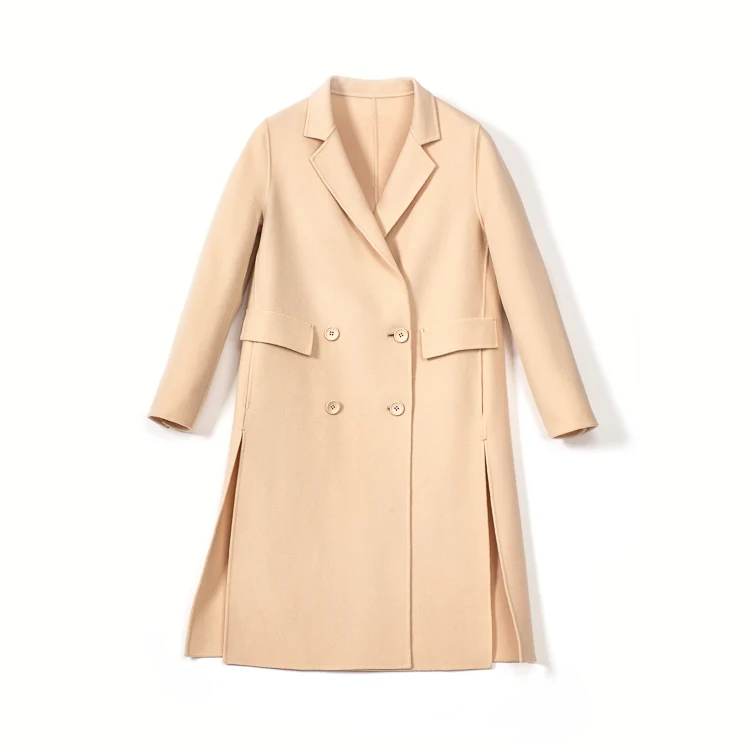Women Double-Sided Plaid Double Breasted Casual 100% Wool Ladies Cashmere Long Coats with belt
Women Double-Sided Plaid Double Breasted Casual 100% Wool Ladies Cashmere Long Coats with belt
