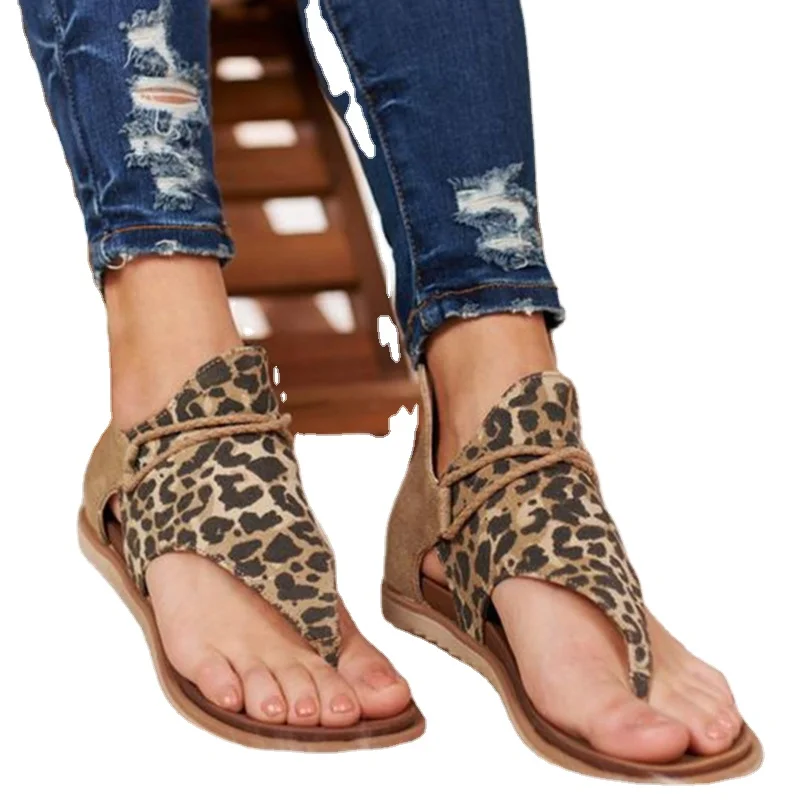 women flat leopard sandals Roman explosions clip feet strap female non-slip platform sandals
women flat leopard sandals Roman explosions clip feet strap female non-slip platform sandals