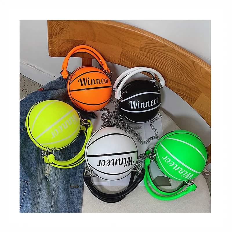 2020 New Style Ladies Chains Handbags Leather Shoulder Handbag Female Mini Round Tote Bags Fashion Basketball Hand Bag For Women, Black,white,green,orange and yellow/custom
2020 New Style Ladies Chains Handbags Leather Shoulder Handbag Female Mini Round Tote Bags Fashion Basketball Hand Bag For Women, Black,white,green,orange and yellow/custom
