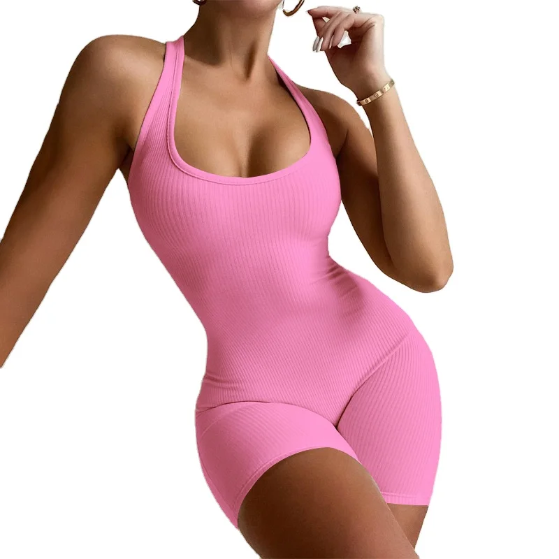 high quality wear solid color yoga set plus size jumpsuit pants ribbed brown yoga jumpsuit
high quality wear solid color yoga set plus size jumpsuit pants ribbed brown yoga jumpsuit