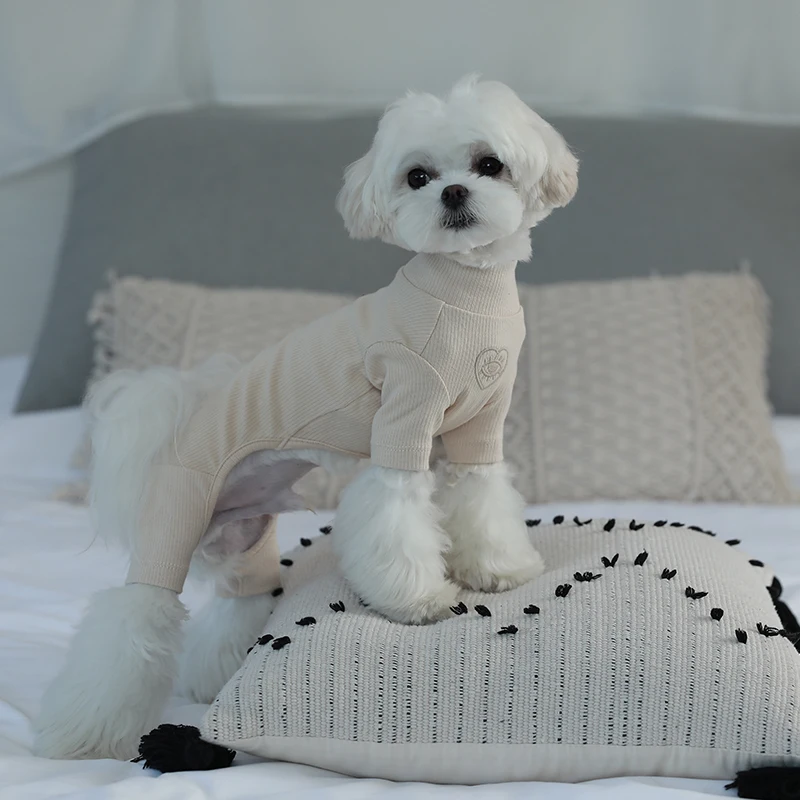 New Best Selling Pet Clothing Dog T shirt Comfortable Skin-Friendly Dog Bottoming Shirt Pets Accessories Dogs Clothes For KR JP