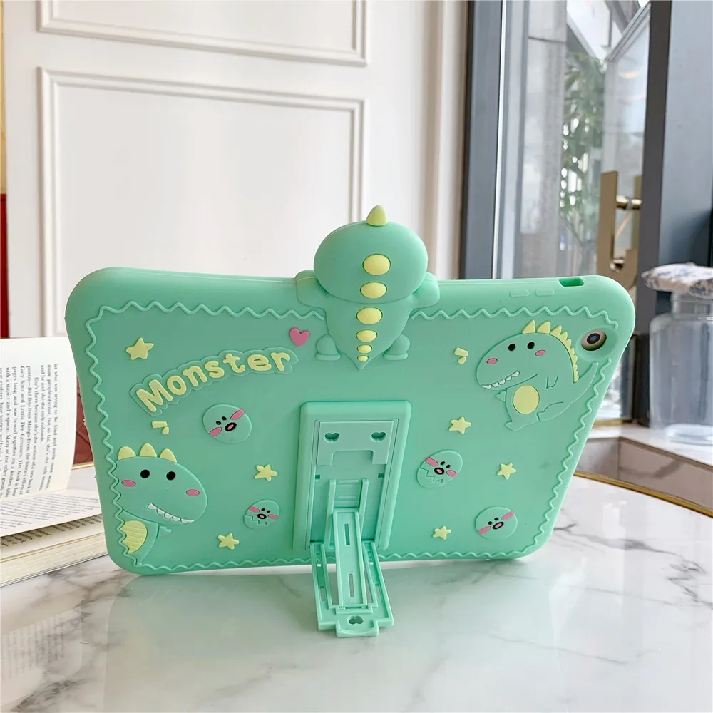 Cartoon Animal Dinosaur Silicone Tablet Case for iPad Mini 4 for Children, 4 colors optional 
Cartoon Animal Dinosaur Silicone Tablet Case for iPad Mini 4 for Children, 4 colors optional