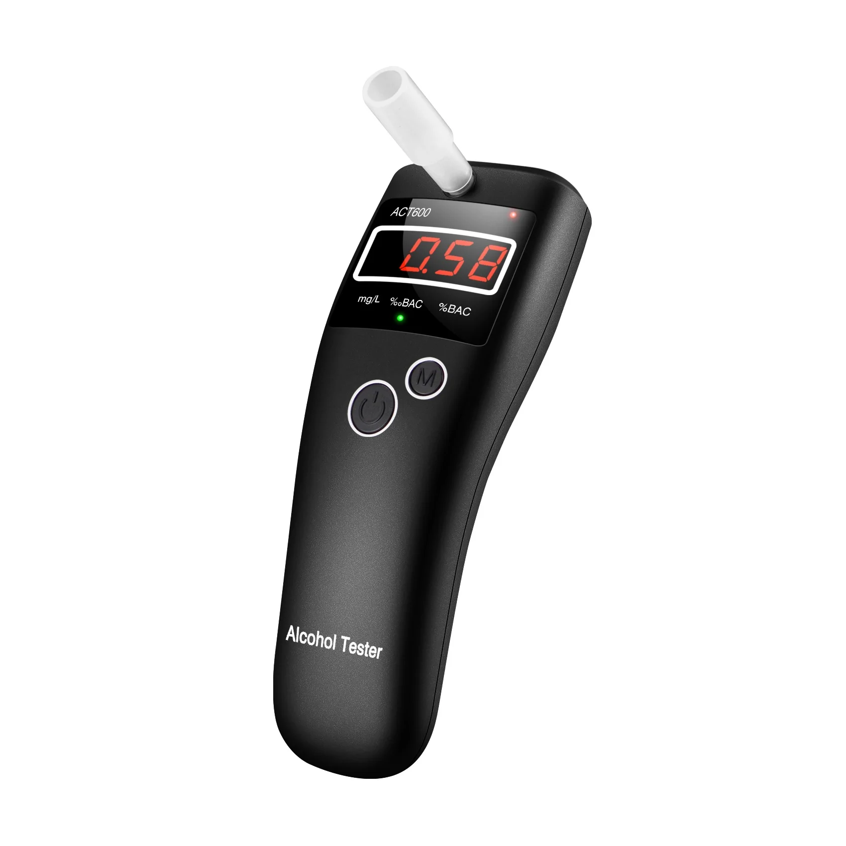 Portable breathing and measuring drunk alcohol tester breathalyzer