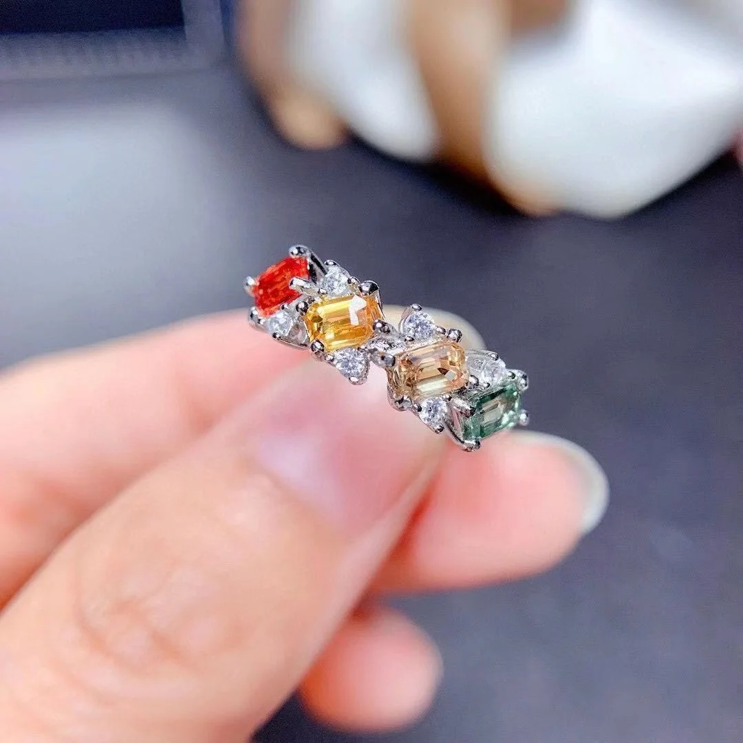 Fashion Rainbow Crystal Zircon Ring Colorful Ring Woman Diy Statement Rings Party Wedding Fine Jewelry, Customized color
Fashion Rainbow Crystal Zircon Ring Colorful Ring Woman Diy Statement Rings Party Wedding Fine Jewelry, Customized color