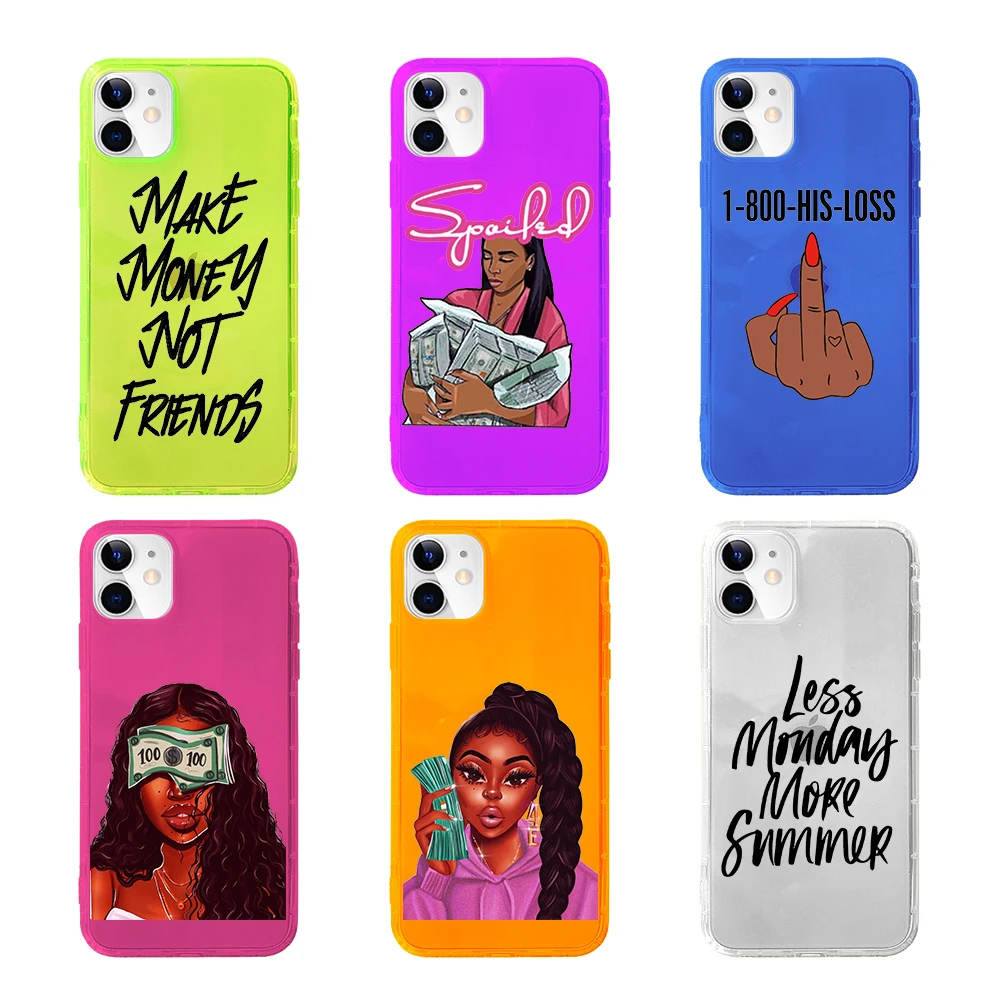 Make Money Not Friends Neon TPU Air Cushion Shockproof Transparent Phone Case for iPhone 12 11 Mobile Cover Case
Make Money Not Friends Neon TPU Air Cushion Shockproof Transparent Phone Case for iPhone 12 11 Mobile Cover Case