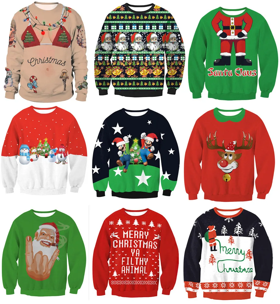 MOON BUNNY 2020 NEW Santa Claus Xmas 3D printed Patterned Ugly Christmas Sweaters Tops For Men Women
MOON BUNNY 2020 NEW Santa Claus Xmas 3D printed Patterned Ugly Christmas Sweaters Tops For Men Women
