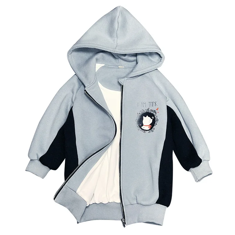 New Design Autumn And Winter Thickened Cardigan Hoodie Medium And Long Cartoon Casual Girl Coat, Light blue, violet
New Design Autumn And Winter Thickened Cardigan Hoodie Medium And Long Cartoon Casual Girl Coat, Light blue, violet