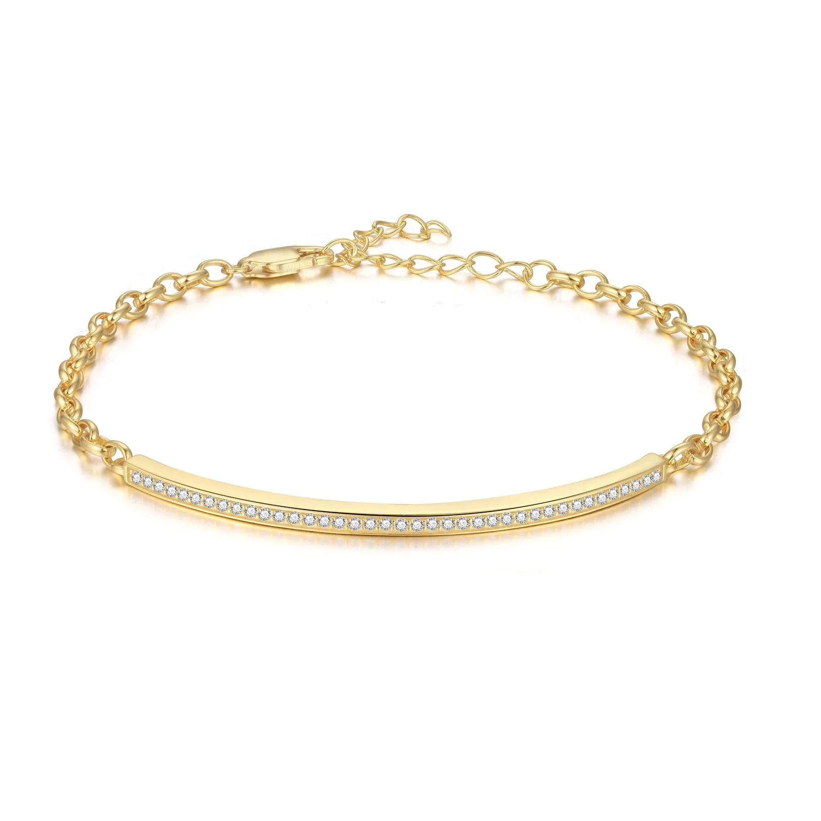 Minimalist 925 CZ 18K Gold Plated Bar Bangle Wristband Chain Layered Women Jewellery Adjustable Real Sterling Silver Bracelets
Minimalist 925 CZ 18K Gold Plated Bar Bangle Wristband Chain Layered Women Jewellery Adjustable Real Sterling Silver Bracelets