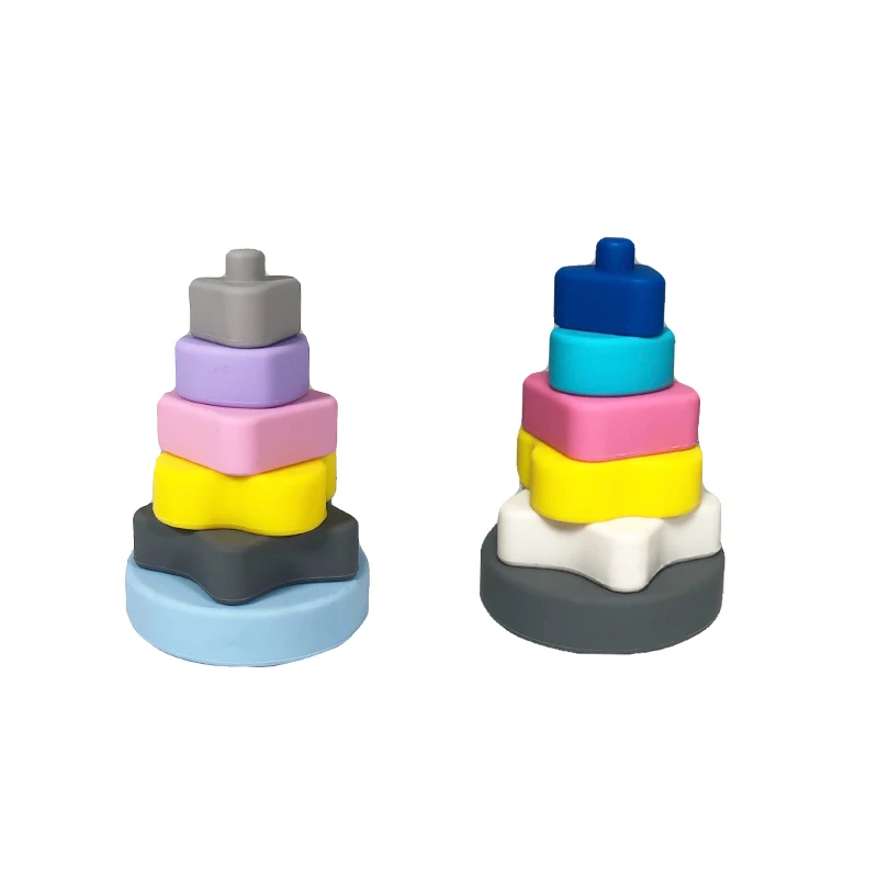 Food Grade Toddler Children Soft Infant Baby Building Block Toy Silicone Stacking building brick blocks Set For Kids, Customized color
Food Grade Toddler Children Soft Infant Baby Building Block Toy Silicone Stacking building brick blocks Set For Kids, Customized color