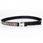 Wholesale pure color genuine leather button adjustment women's dresses decorative belt