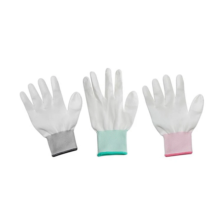 13 gauge polyester knitting non slip wear top fit coating white pu fingertip gloves for work safety
13 gauge polyester knitting non slip wear top fit coating white pu fingertip gloves for work safety
