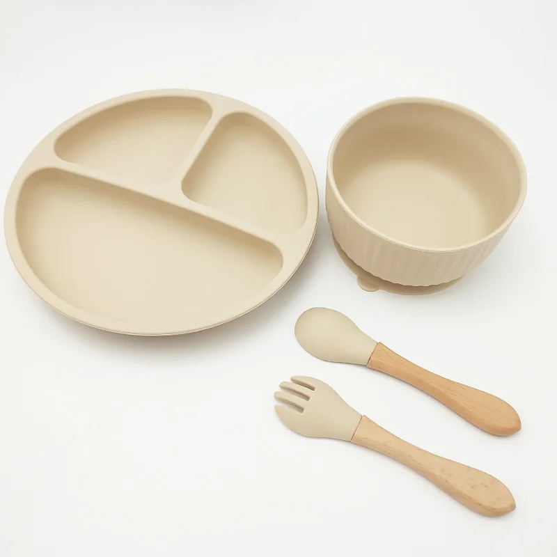 Wholesale Baby Silicone Bib Feeding Set Baby Bowl With Spoon Cup Tableware Travel Set, Customized color
Wholesale Baby Silicone Bib Feeding Set Baby Bowl With Spoon Cup Tableware Travel Set, Customized color