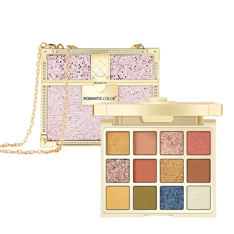 Pearlescent Matte Eyeshadow Palette Romantic Colors New Chain Bag Eyeshadow Palette Flash Flash Fine Flash 12 Color Eyeshadow
Pearlescent Matte Eyeshadow Palette Romantic Colors New Chain Bag Eyeshadow Palette Flash Flash Fine Flash 12 Color Eyeshadow