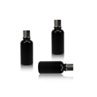 Guangzhou bohai perfume 30ml opaque black paper box packaging with plastic dropper bottle cosmetic containers