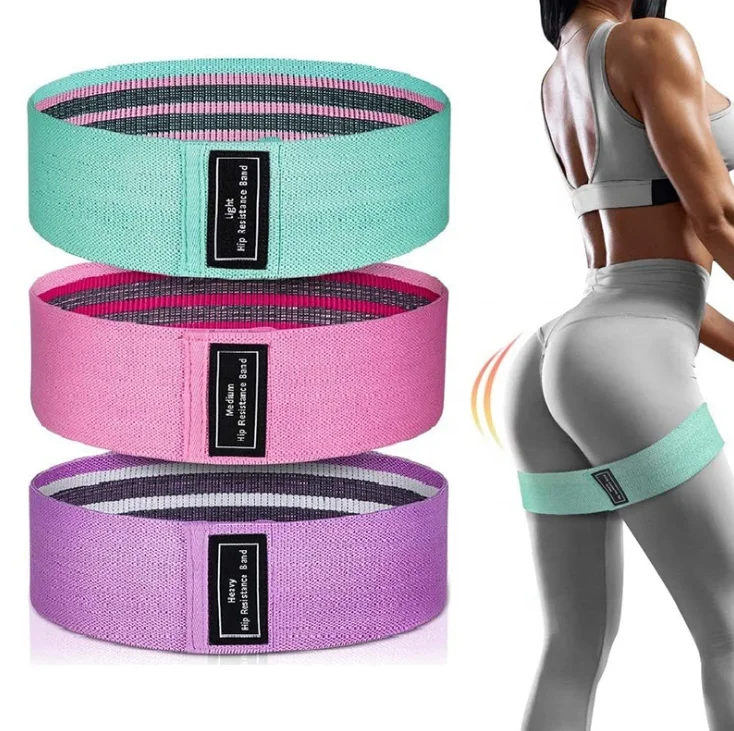High quality elastic hip circle resistance bands fabric band set for strength training home fitness bands, Pink, green, purple
High quality elastic hip circle resistance bands fabric band set for strength training home fitness bands, Pink, green, purple
