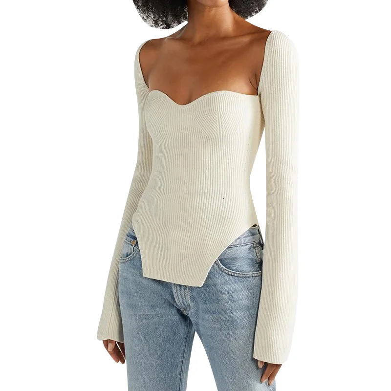 2020 Women Knitting Top Autumn Off Shoulder Sexy Long Sleeve Arc Neckline Elegant Casual Sweaters, Customized color
2020 Women Knitting Top Autumn Off Shoulder Sexy Long Sleeve Arc Neckline Elegant Casual Sweaters, Customized color