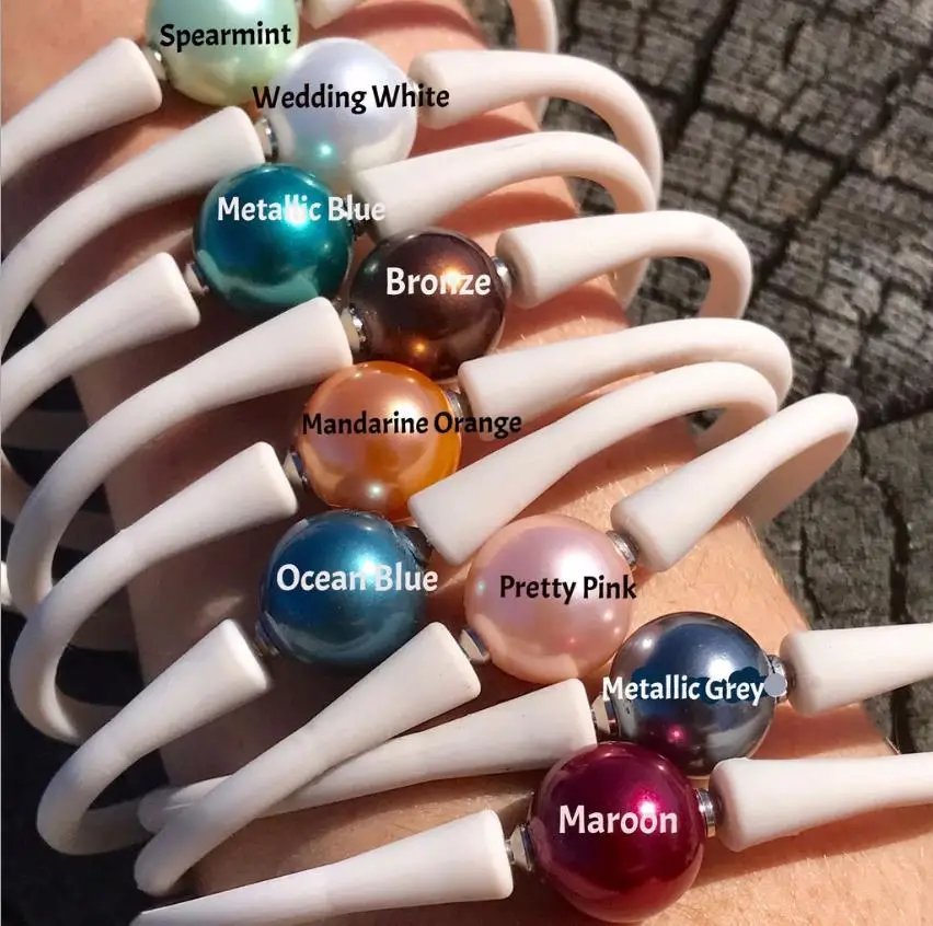 Rainbow Fashion Design Jewelry Freshwater Pearl Silicone Bracelet For Women Jewelry, Customized color
Rainbow Fashion Design Jewelry Freshwater Pearl Silicone Bracelet For Women Jewelry, Customized color