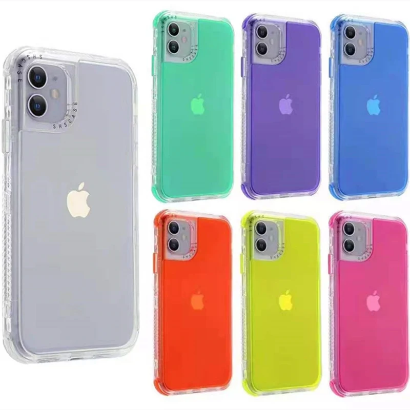 For iPhone 13 Case Shockproof Clear Phone Case For iPhone 12 Clear Bumper Case Candy Color For iPhone 12 11 Pro Max XR 8 Fundas
For iPhone 13 Case Shockproof Clear Phone Case For iPhone 12 Clear Bumper Case Candy Color For iPhone 12 11 Pro Max XR 8 Fundas